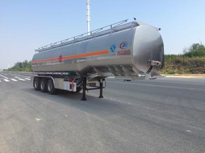 程力威牌型鋁合金運(yùn)油半掛車