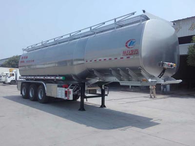 程力威牌型鋁合金食用油運(yùn)輸半掛車